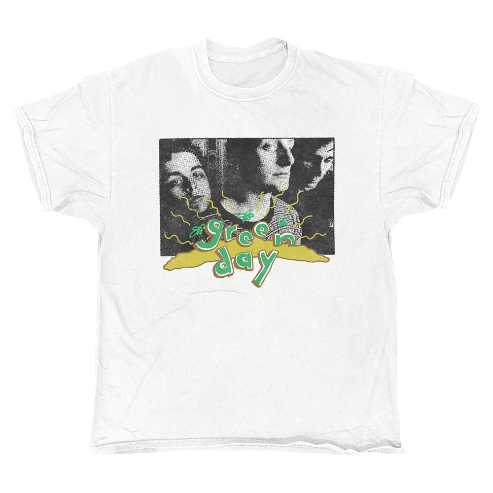 Green Day - Photo - White Vintage T-shirt – Official Merchandise Store