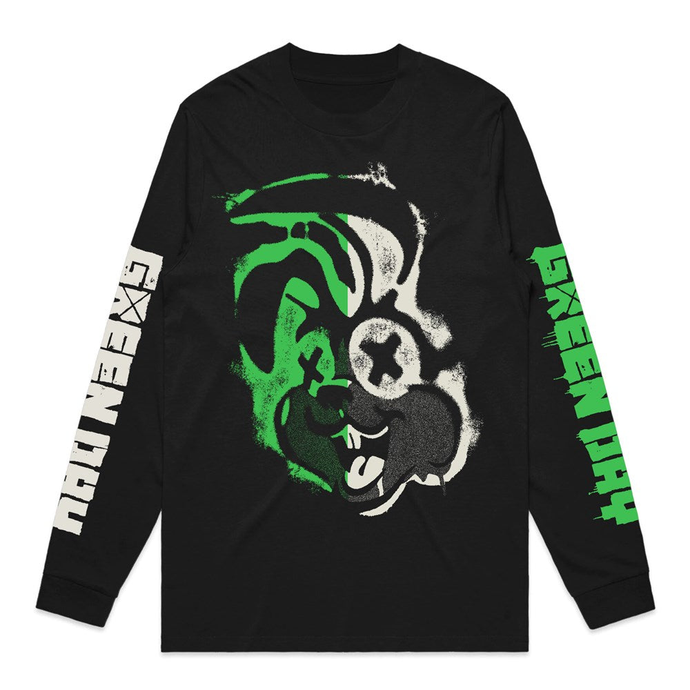 Green Day - Split Rabbit - Black longsleeve T-shirt