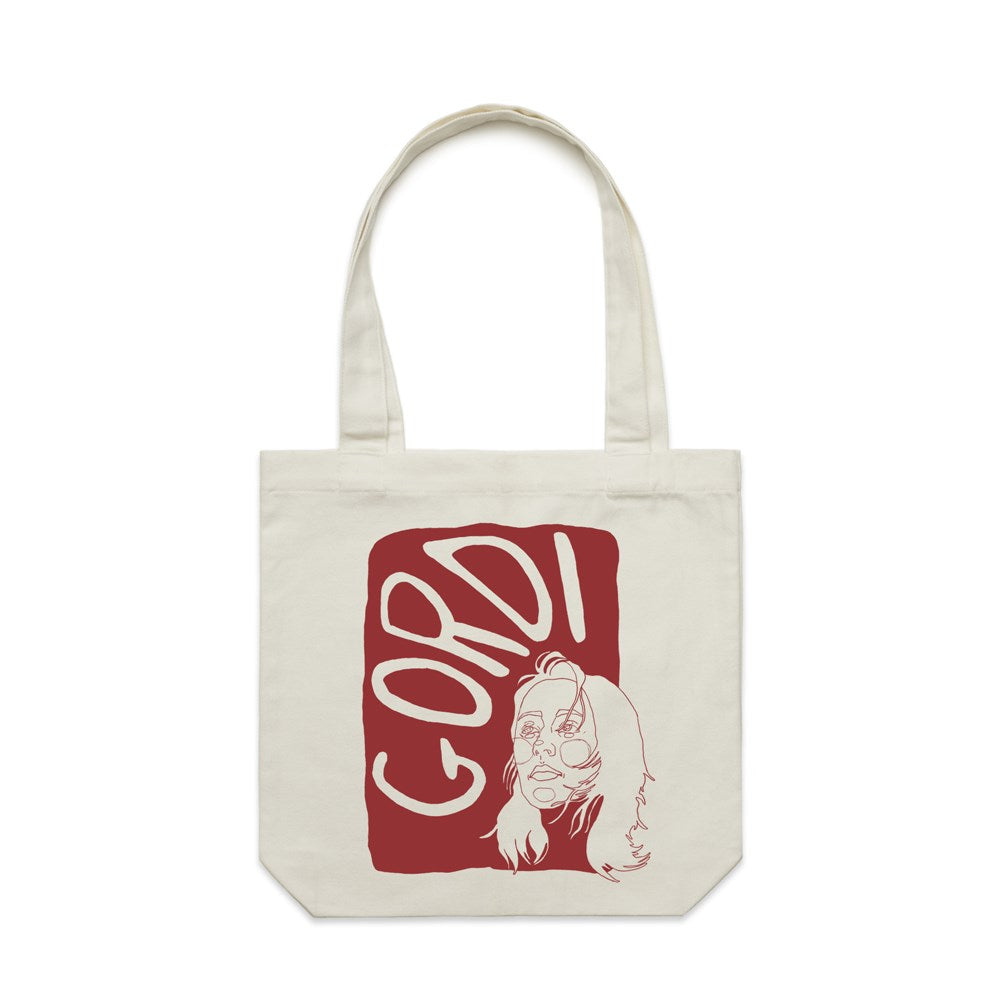 Gordi - Capricorn Face - Cream Tote Official Merchandise Store