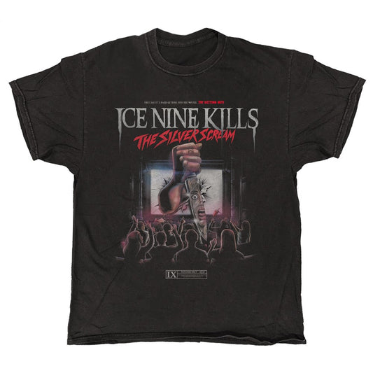 Ice Nine Kills - Silver Scream - Black Vintage T-shirt