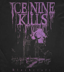 Blackcraft x Ice Nine Kills - Purple Church - Black Garment-dyed T-shirt