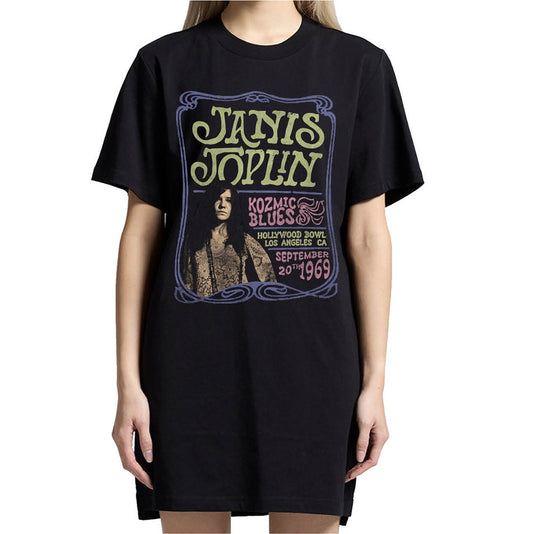 Janis Joplin - Kozmic Blues - Womens Dress Black