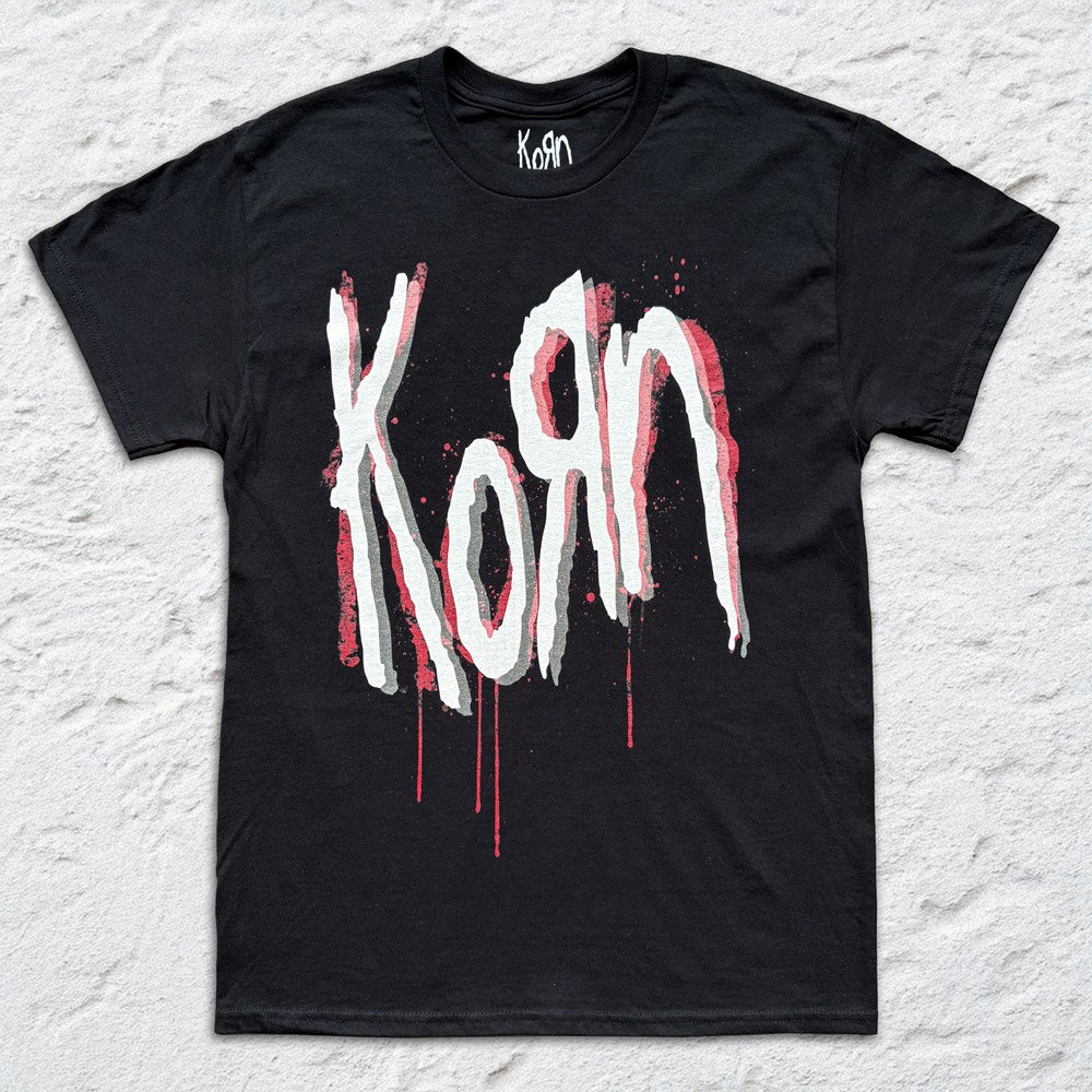 Korn - Bleeding Logo - Black T-shirt