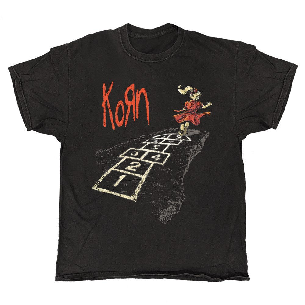 Korn - Follow The Leader Graphic - Black Vintage T-shirt