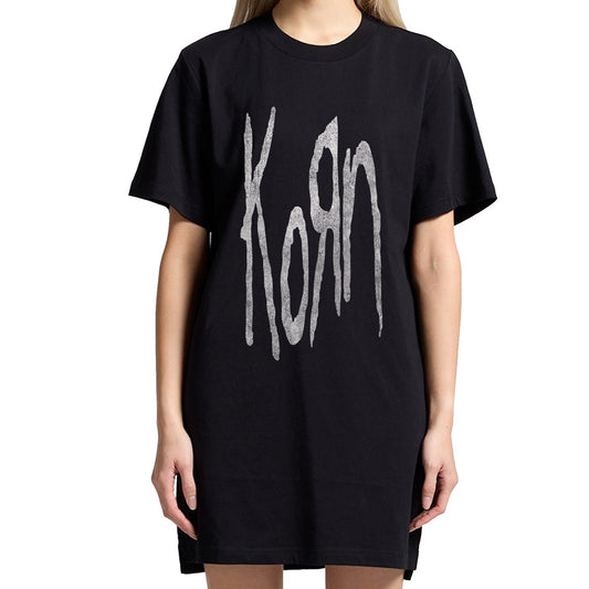 Korn - Tall Logo - Womens Black Dress