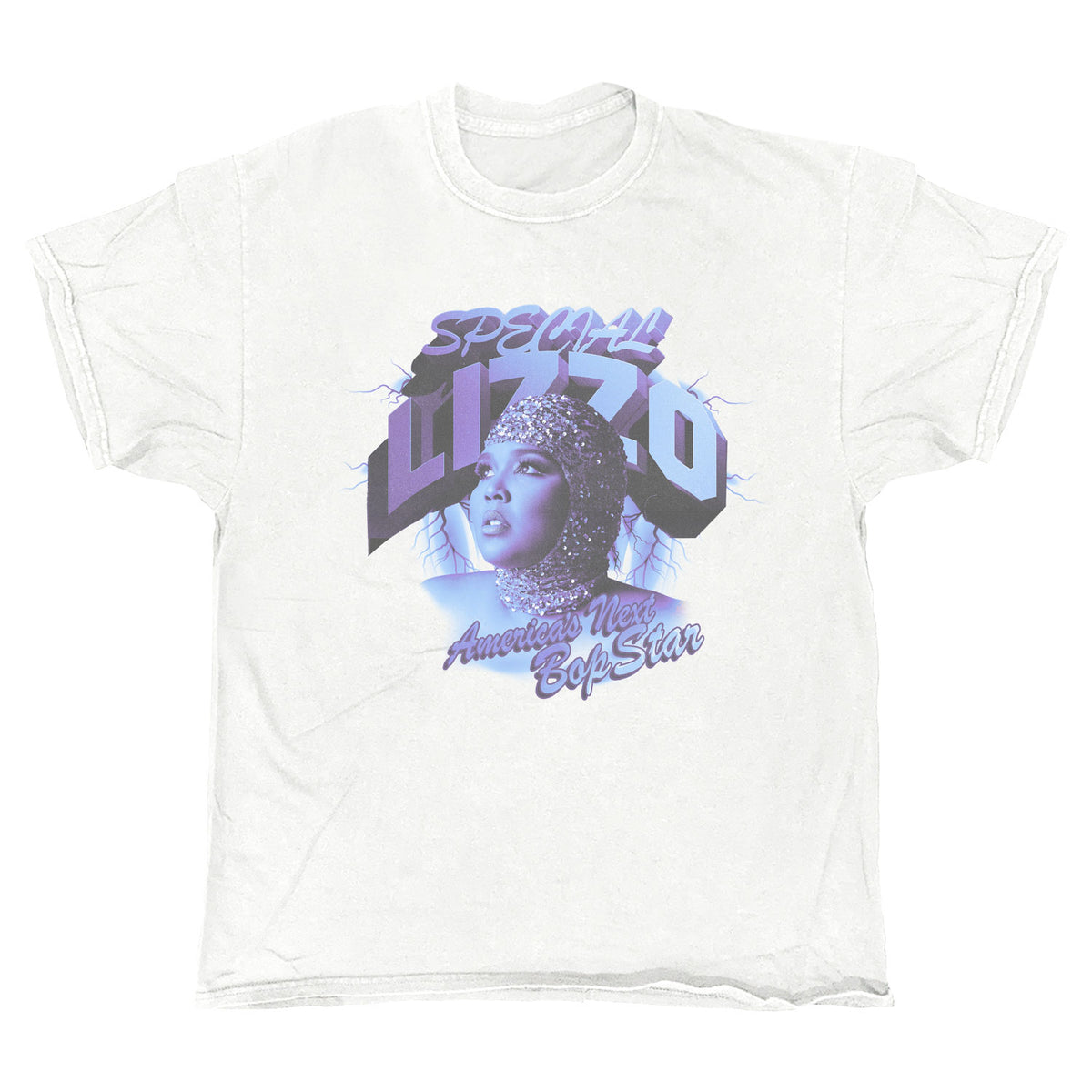 Lizzo - Bop Star - White Vintage T-shirt