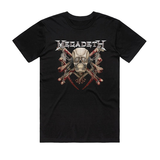 Megadeth - Skull & Bones - Black T-shirt