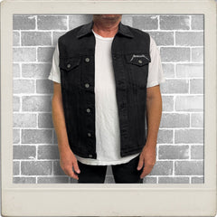 Metallica - Faces - Black Tar Denim Vest