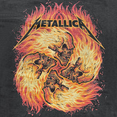 Metallica - Fireskulls Circle - Black Vintage T-shirt