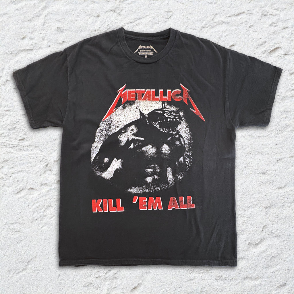 Metallica - Kill Em All Monster - Black Garment-dyed T-shirt