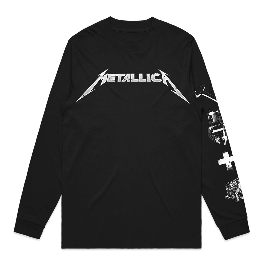 Metallica - First Four Long Sleeve Black T-shirt