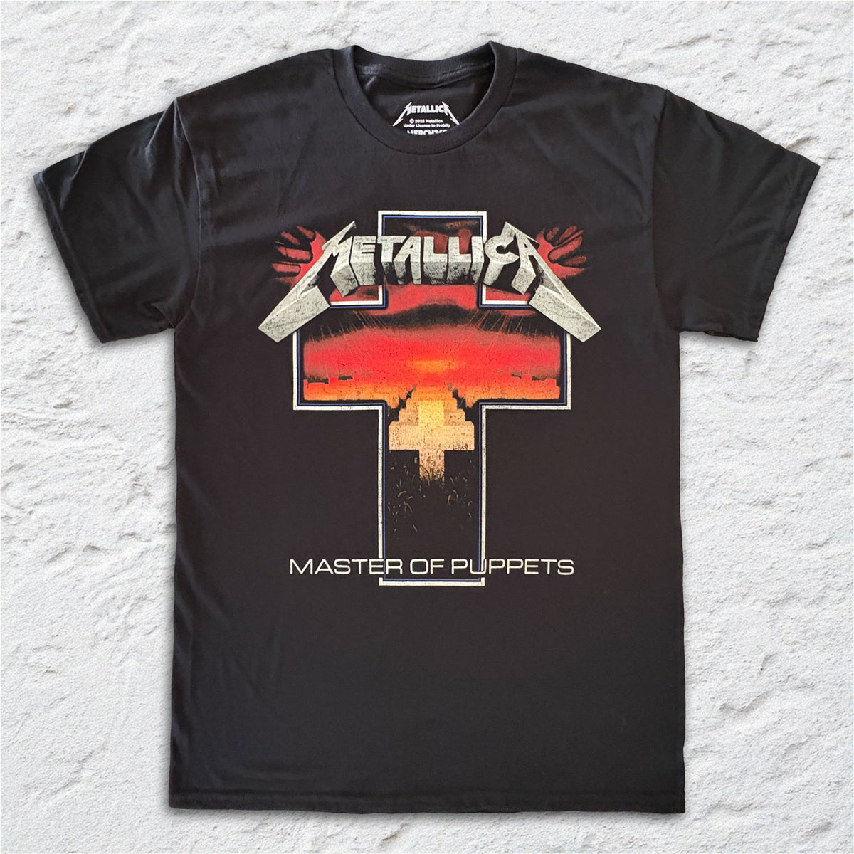 Metallica - Master of Puppets Master Cross - Black T-shirt