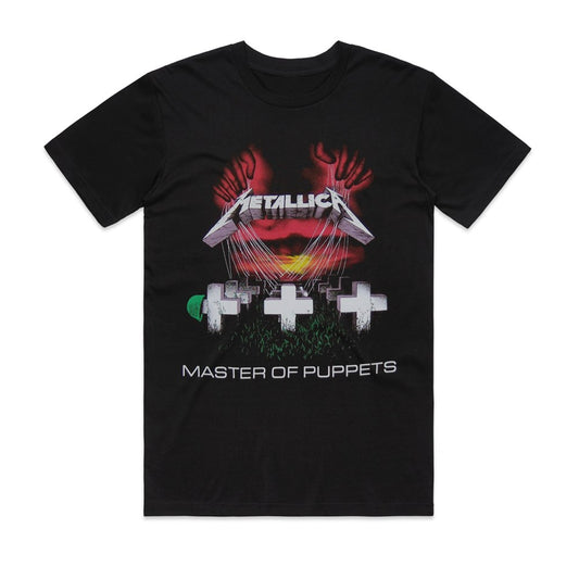 Metallica T Shirt - Master Of Puppets European Tour '86 - Black T-shirt