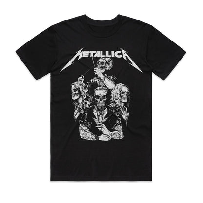 Metallica - S &M2 Skull Tuxedo - Black T-shirt