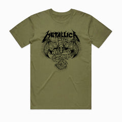 Metallica - Roam Mono Blast - Military Green T-shirt