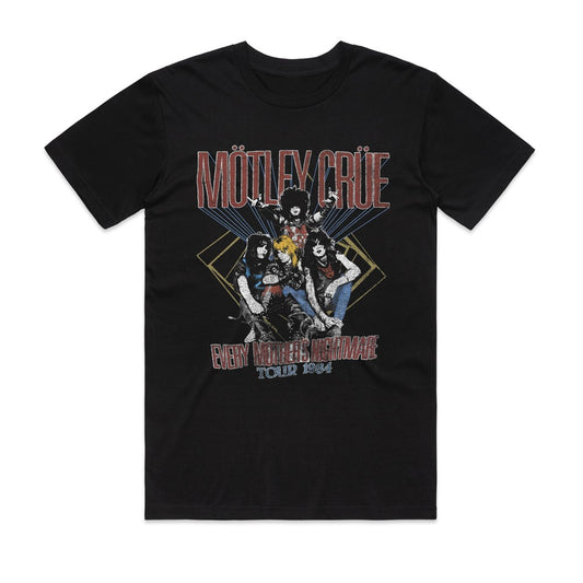 Motley Crue - Mothers Nightmare 84' - Black T-shirt