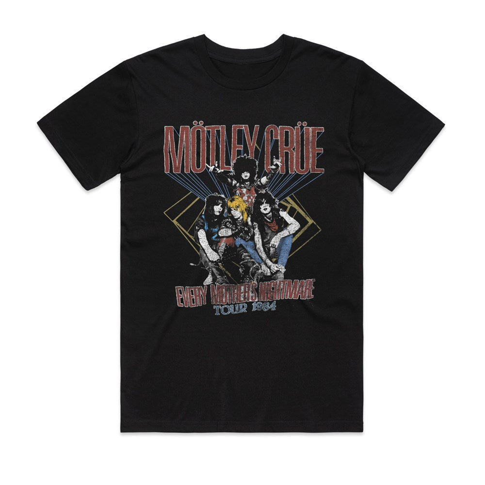 Motley Crue - Mothers Nightmare 84' - Black T-shirt