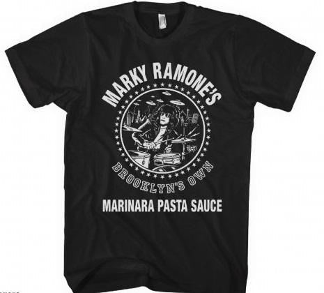 Marky Ramone - Marinara Pasta Sauce - Black T-shirt Official Merchandise Store