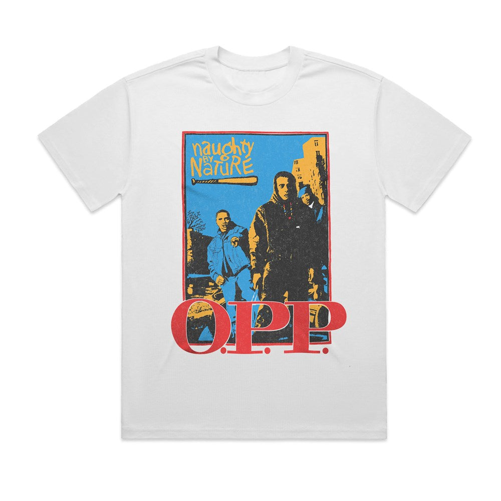 Naughty By Nature - O.P.P - Vintage T-shirt White