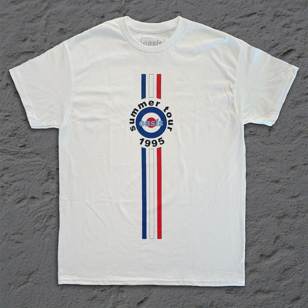 Oasis - Summer Tour 1995 - White T-shirt – Official Merchandise Store