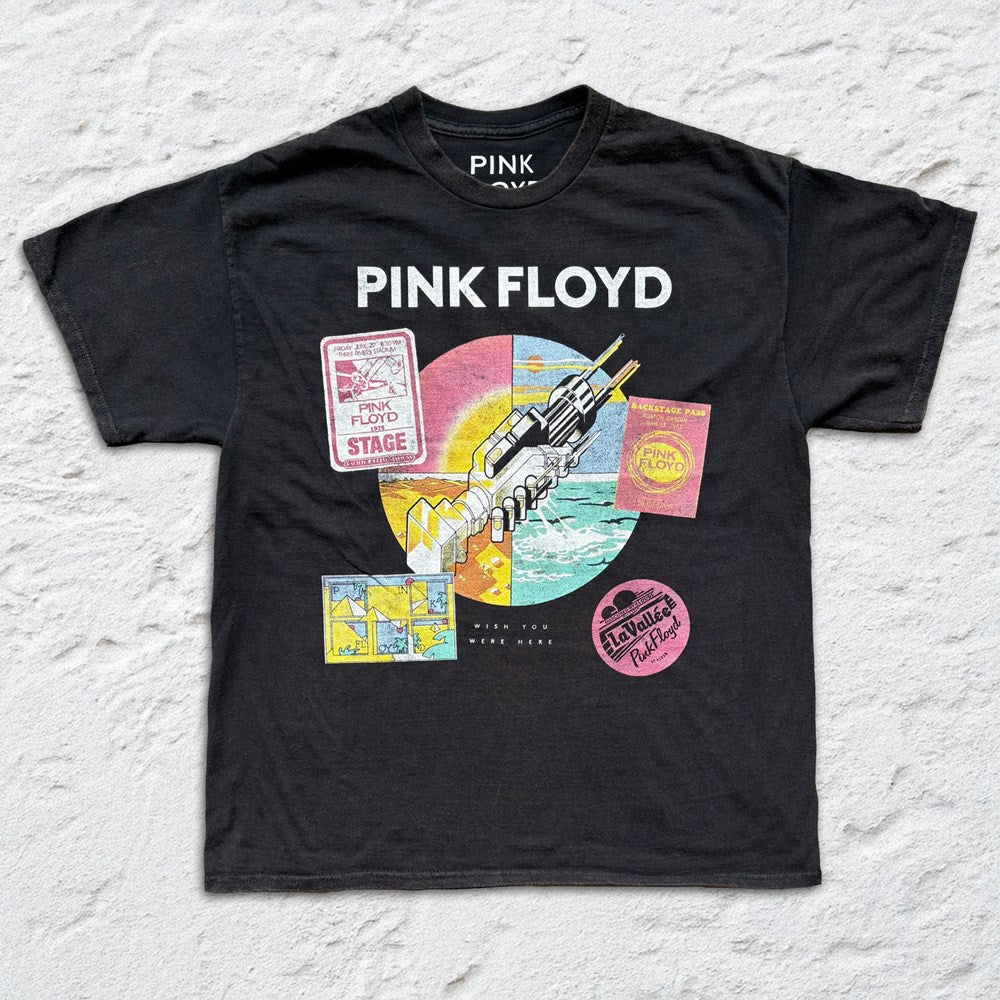 Pink Floyd - Travel passes - Black Vintage T-shirt
