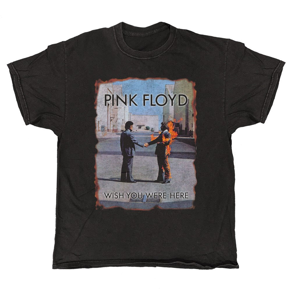 Pink Floyd - Wish You Were Here Burning Man - Black Vintage T-shirt