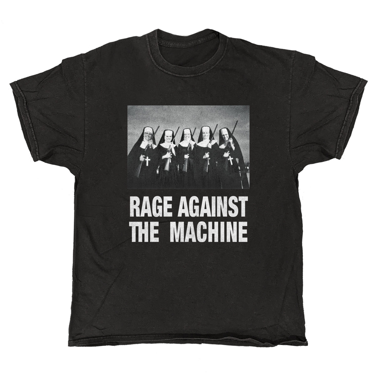Rage Against The Machine - Nuns with Guns - Black Vintage T-shirt