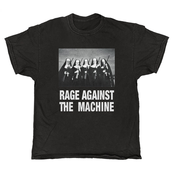 Rage Against The Machine - Nuns with Guns - Black Vintage T-shirt