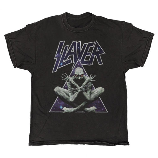 Slayer - Demon Triangle - Vintage Wash Black T-shirt