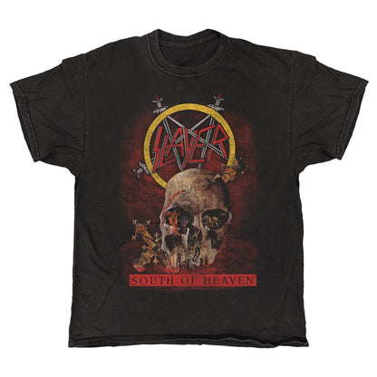 Slayer - SOH Tracklist - Vintage Wash Black T-shirt