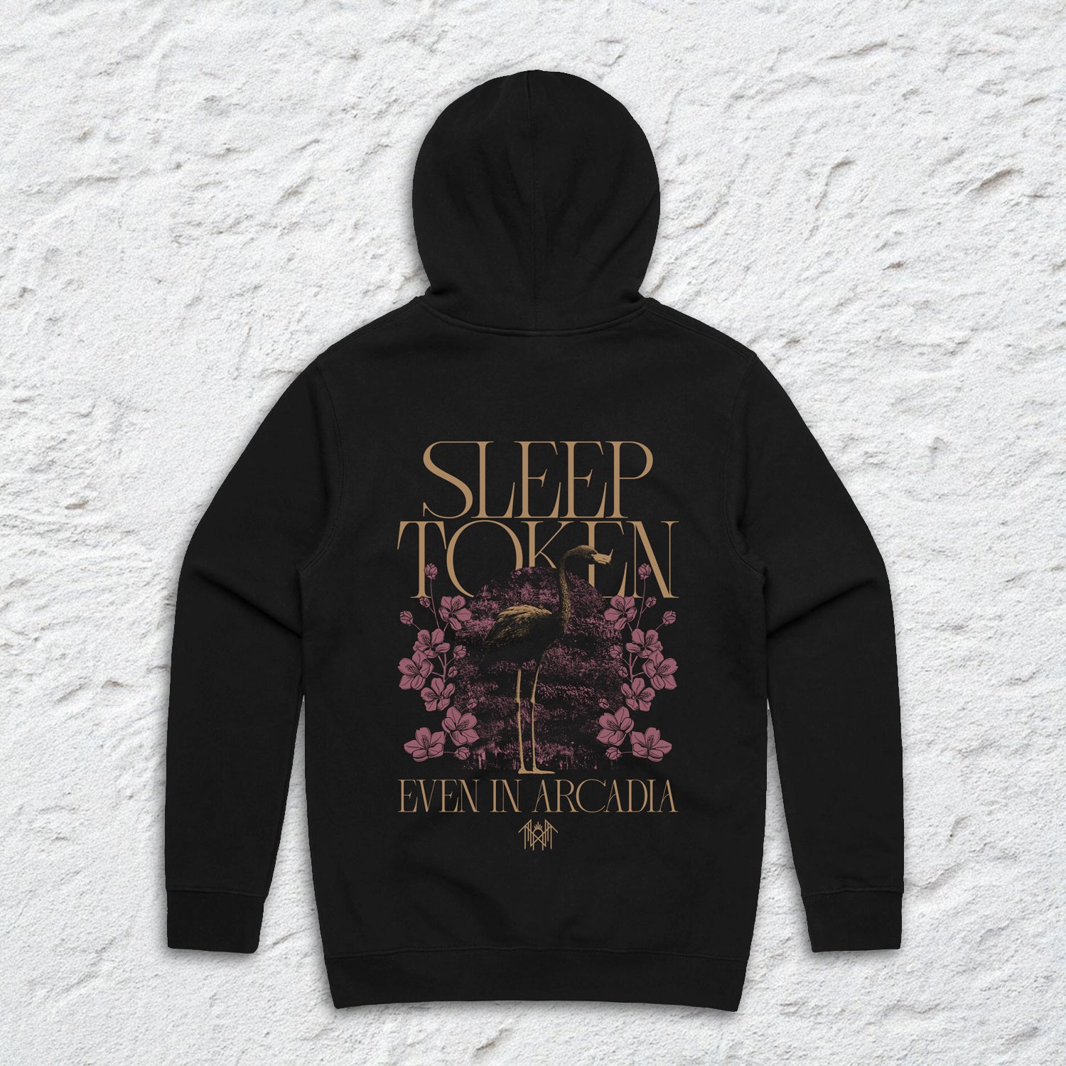 Sleep Token Crane Flowers Black Hoodie – Official Merchandise