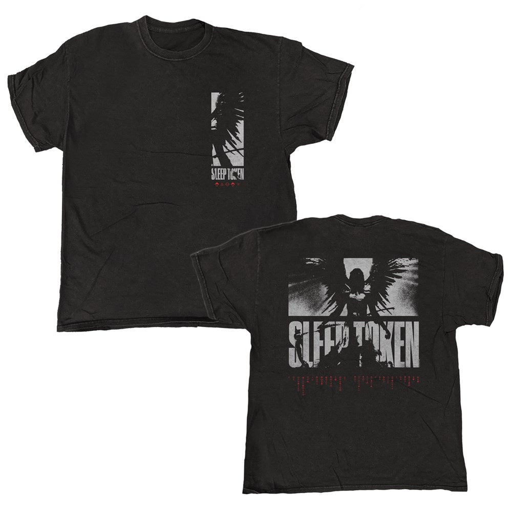 Sleep Token - Eden Wings - Black Garment-dyed T-shirt
