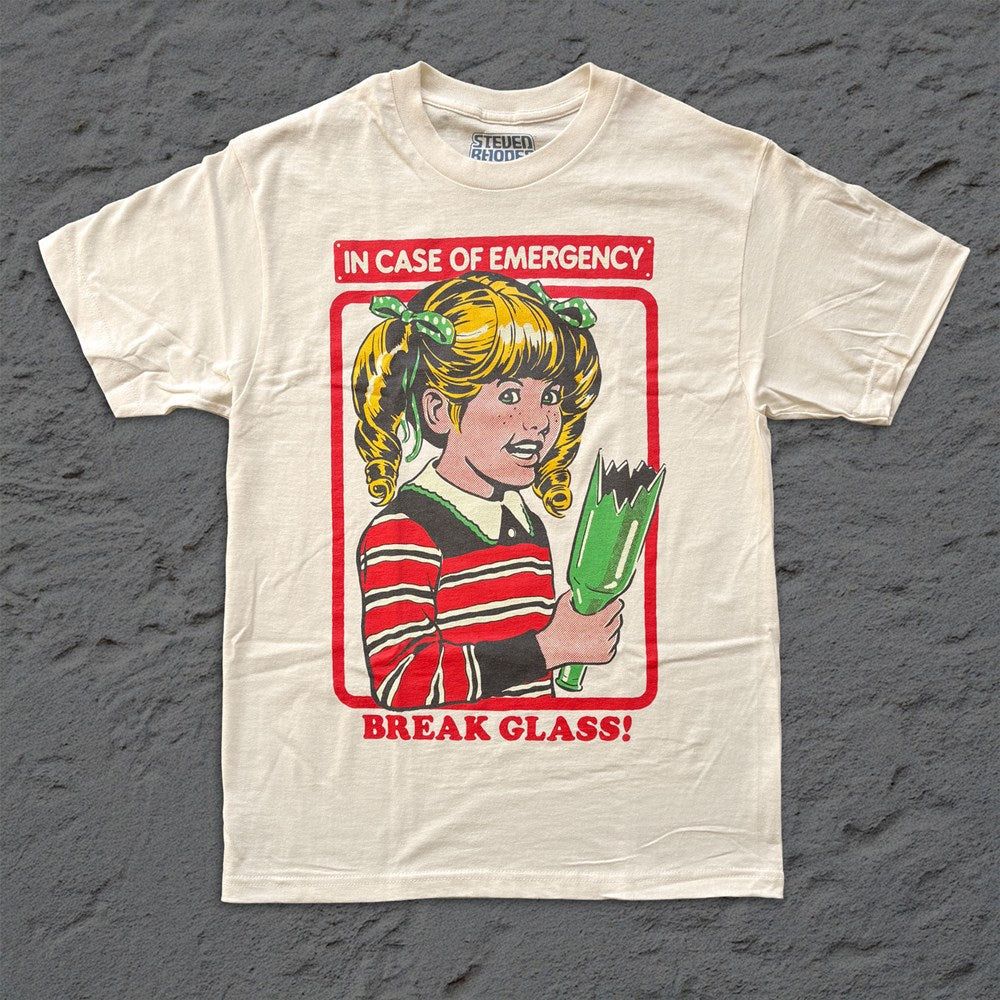Steven Rhodes - Break Glass - Cream T-shirt