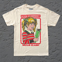 Steven Rhodes - Break Glass - Cream T-shirt