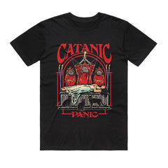 Steven Rhodes - Catanic Panic - Black T-shirt