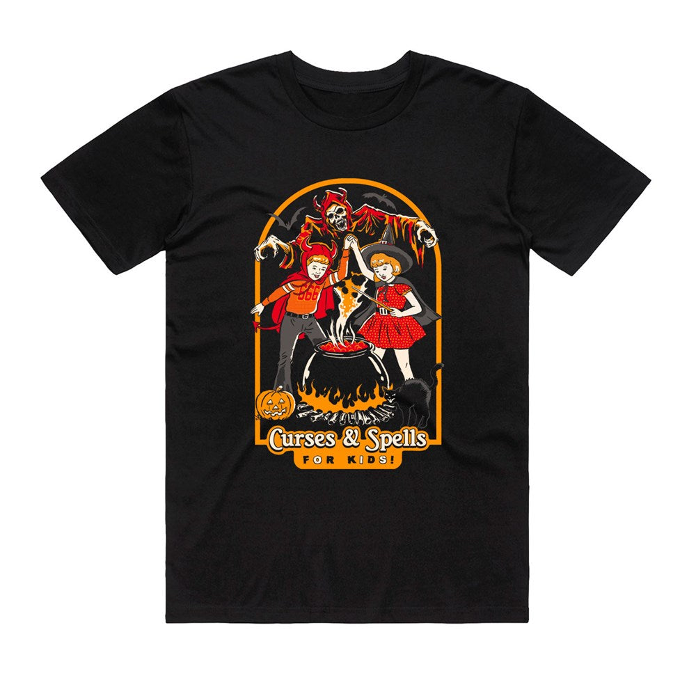 Steven Rhodes - Curses & Spells - Black T-shirt