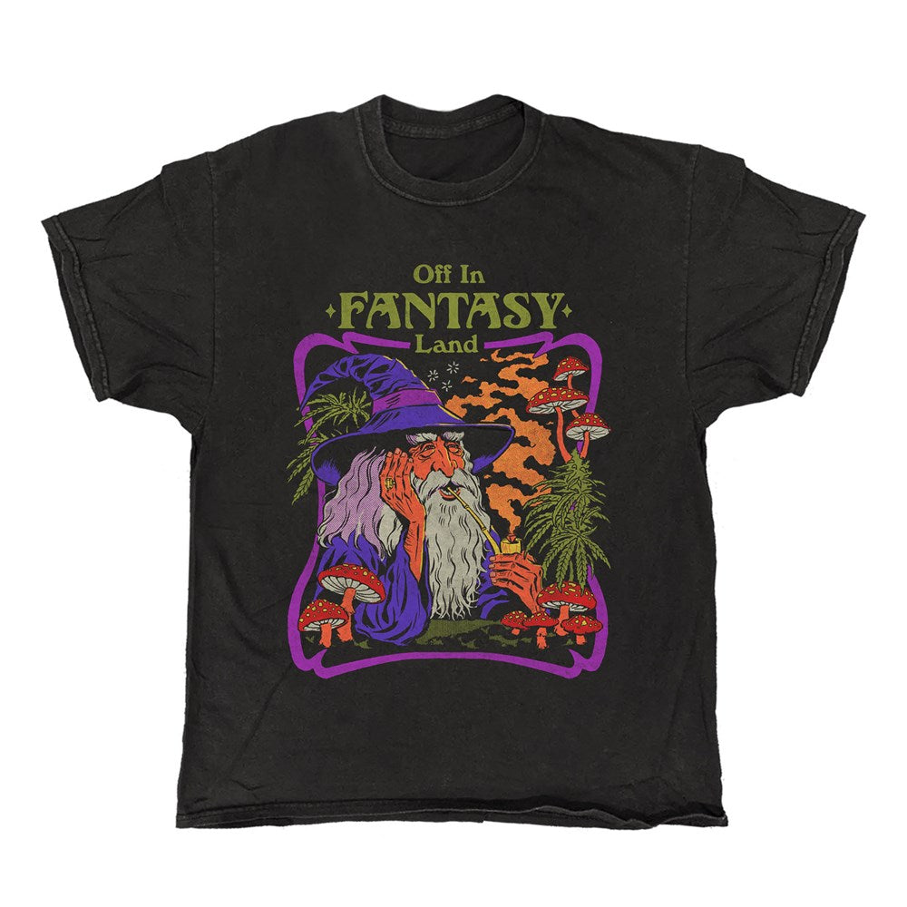 Steven Rhodes - Fantasy - Black Vintage T-shirt