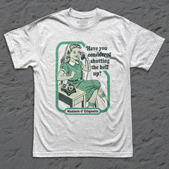 Steven Rhodes - Have You Considered - Ash T-shirt