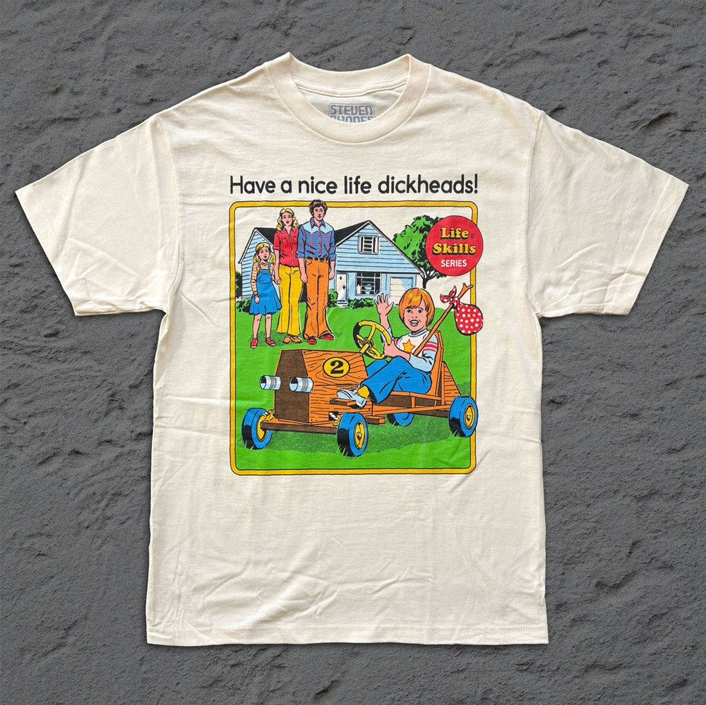 Steven Rhodes - Have a Nice Life - Cream T-shirt