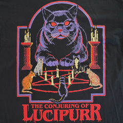 Steven Rhodes - Lucipurrr - Black T-shirt