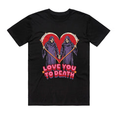 Steven Rhodes - Love You To Death - Black T-shirt
