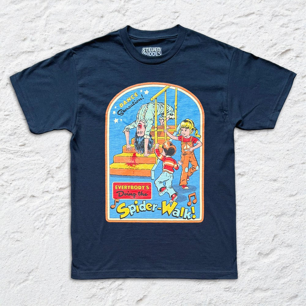 Steven Rhodes - Doing The Spider-walk - Navy T-shirt