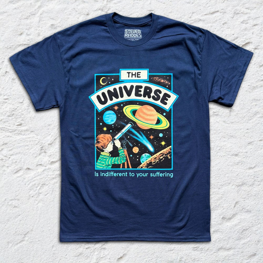 Steven Rhodes - The Universe - Navy T-shirt