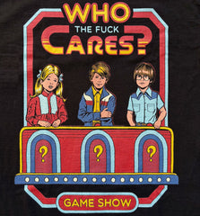 Steven Rhodes - Who Cares Game Show - Black T-shirt