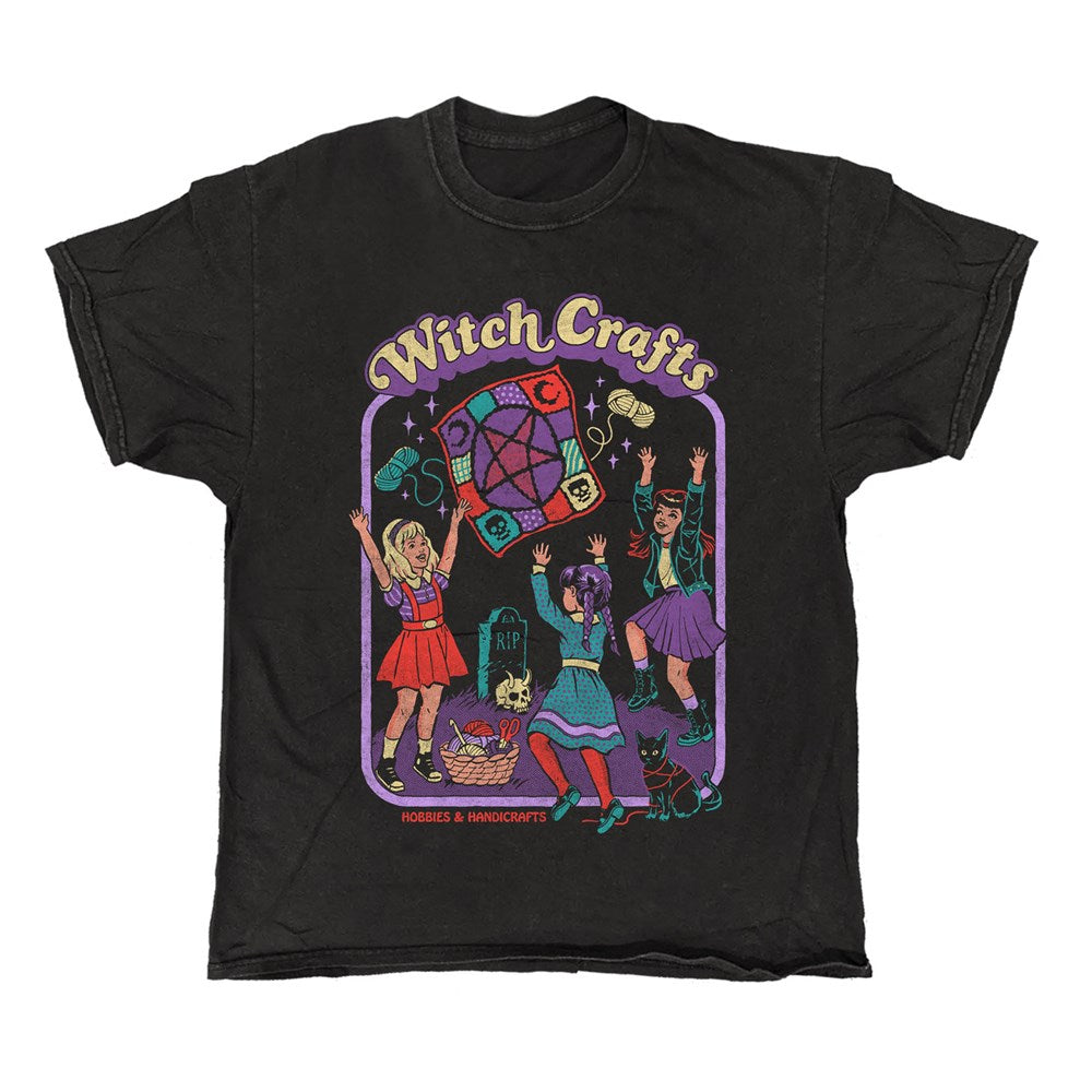 Steven Rhodes - Witch Crafts - Black Vintage T-shirt