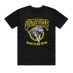 Steppenwolf - Born To Be Wild Wolf - Black T-shirt