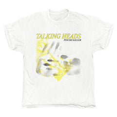Talking Heads - Psycho Killer Hands - White Vintage T-shirt
