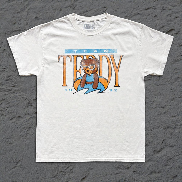 Teddy Swims - Team Teddy - White Vintage T-shirt – Official