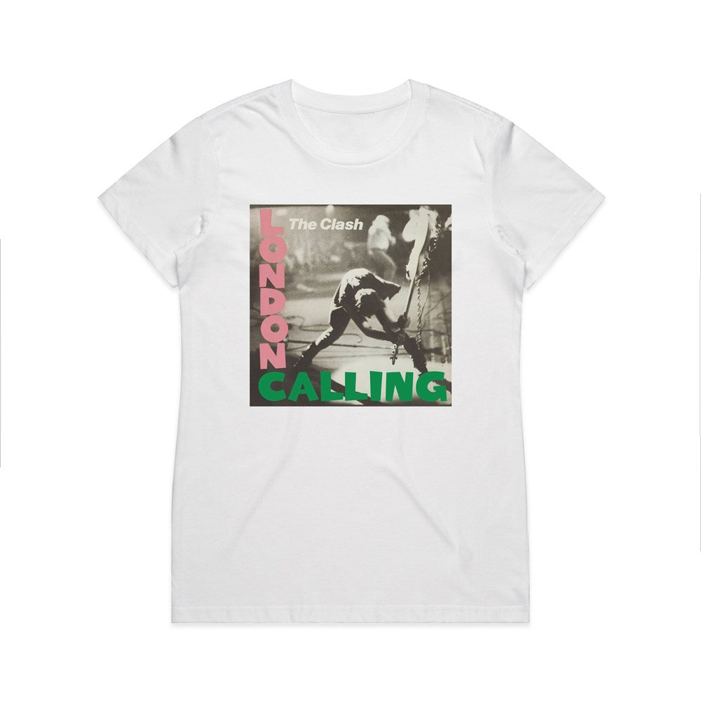 The Clash - London Calling - Womens White T-shirt