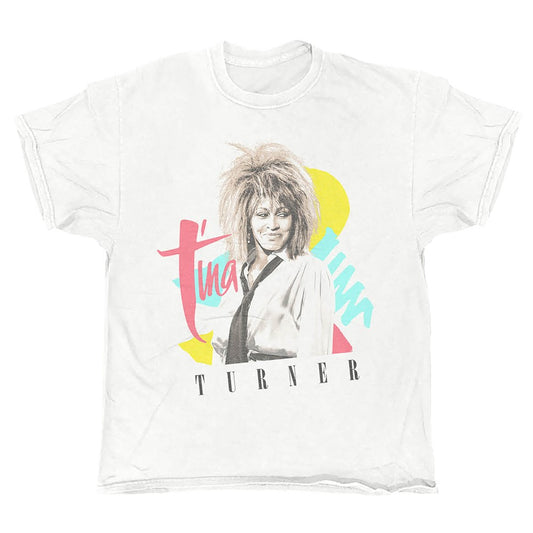 Tina Turner - Shapes - White Vintage T-shirt